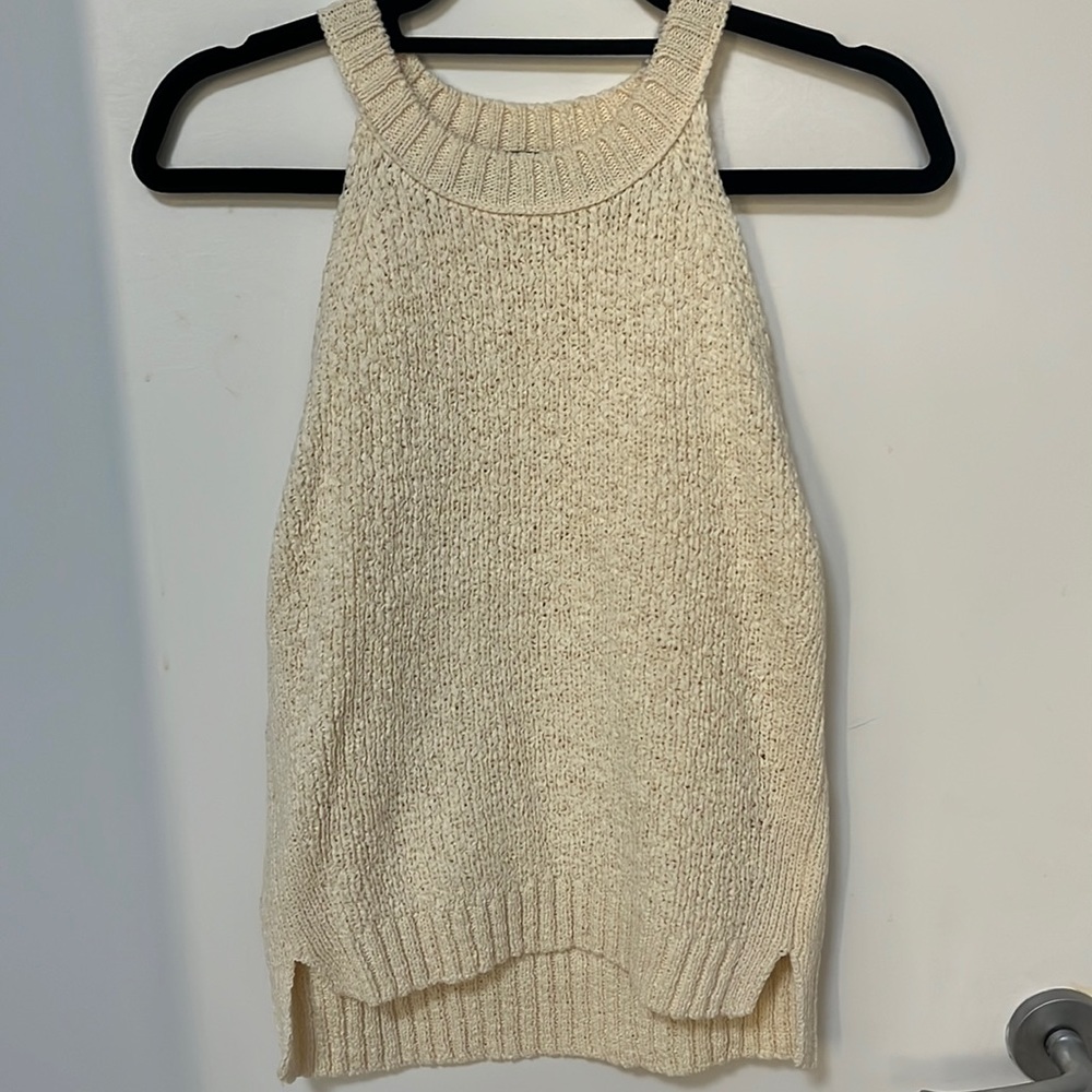J. Crew Cream Knit Tank Top